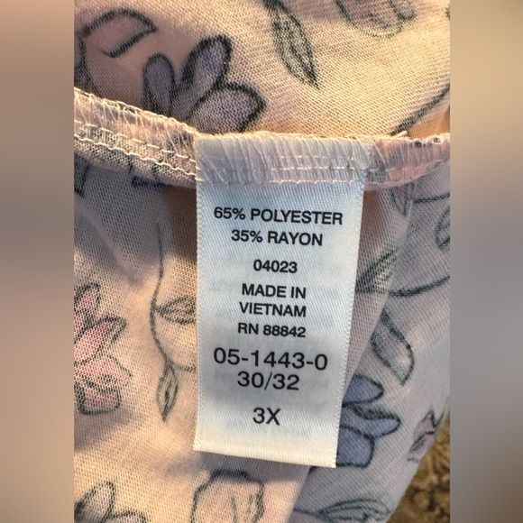 Woman Within 3X 30/32 Floral Pintuck Button Front Maxi Dress NWOT Spring Easter - Picture 6 of 8